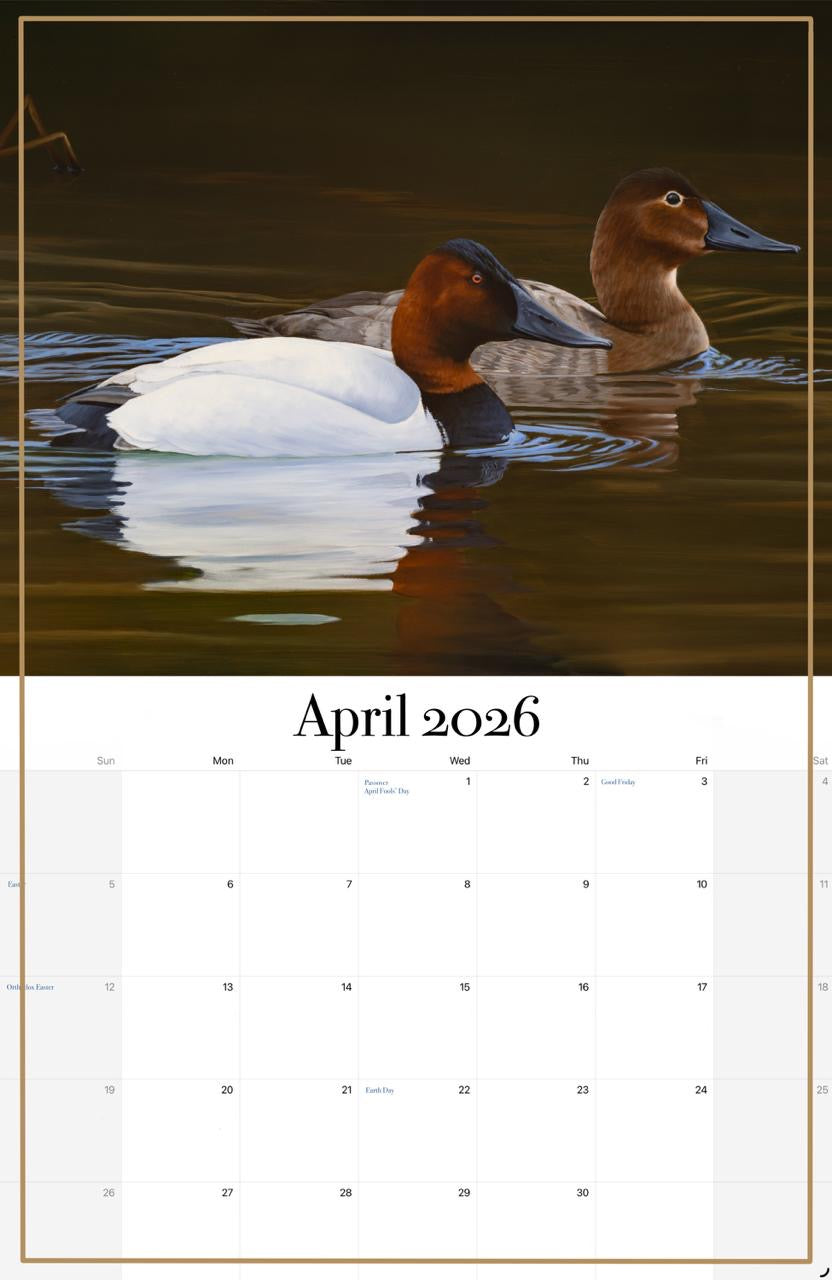 2026 Waterfowl Calendar