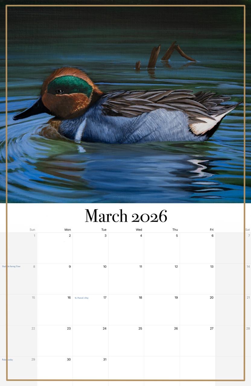 2026 Waterfowl Calendar