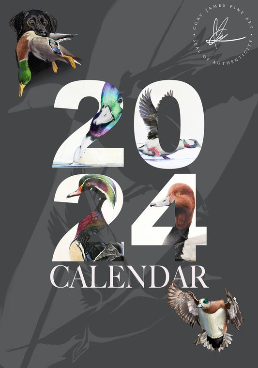 Waterfowl Wall Calendar 2024 - Pre-Order